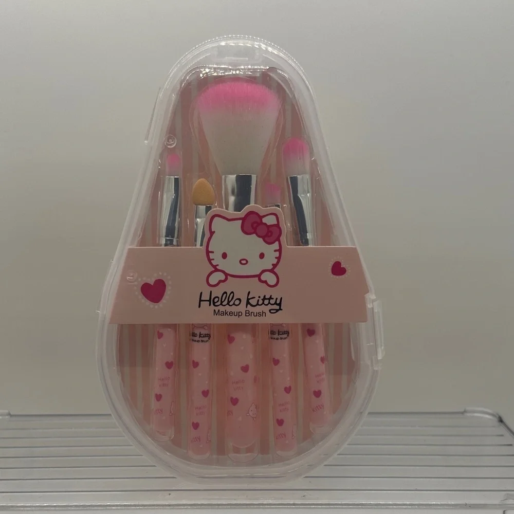 Hello Kitty Pink Heart Makeup Brush Collection